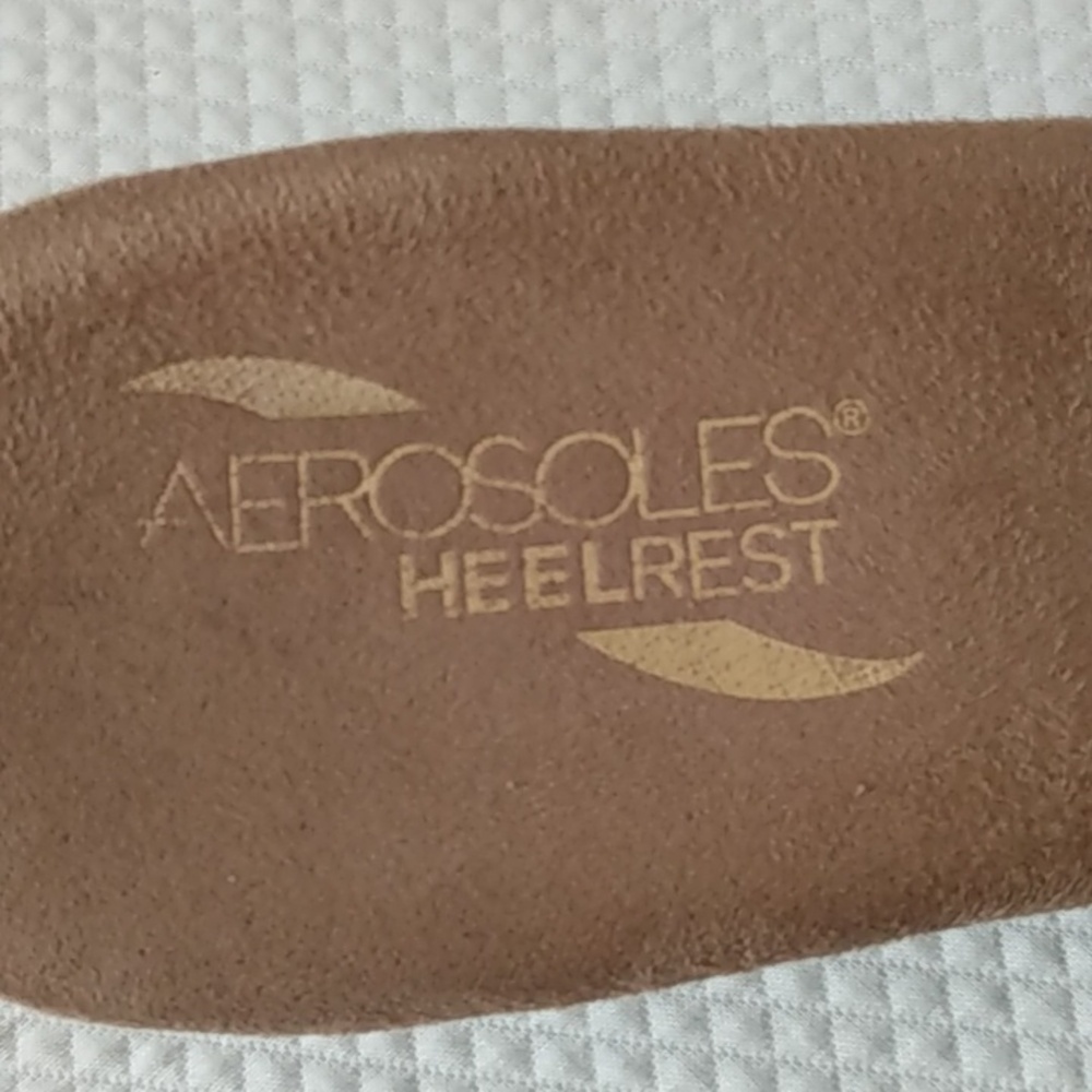 Aerosoles Blue Striped Slide Sandals - Picture 6 of 6